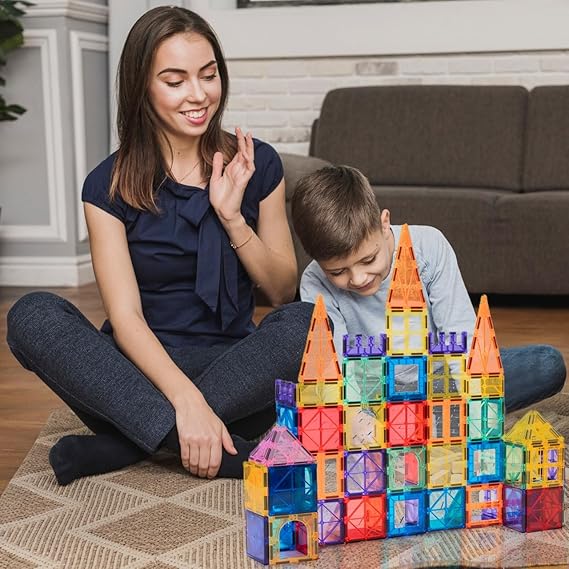 100 piece magnetic tiles building blocks for kids – stem educational toys for ages 3 4 5 6 7 8 year old, preschool learning construction set for boys & girls – creative montessori sensory play 100 piece magnetic tiles building blocks for kids – stem educational toys for ages 3 4 5 6 7 8 year old, preschool learning construction set for boys & girls – creative montessori sensory play