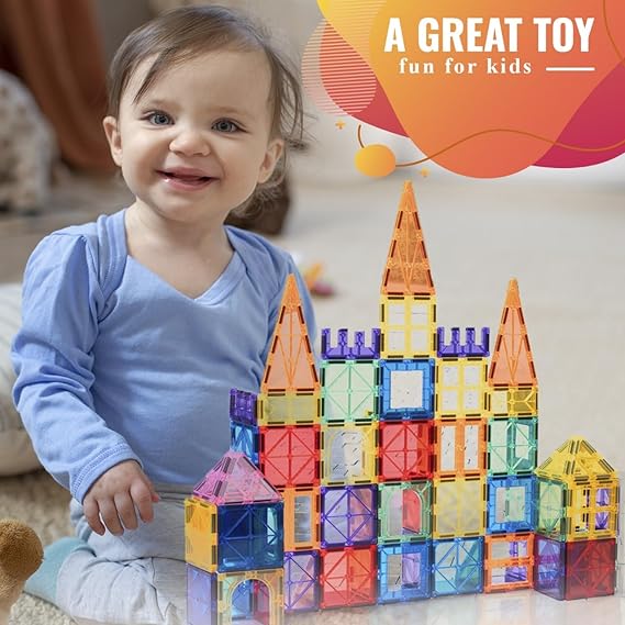 100 piece magnetic tiles building blocks for kids – stem educational toys for ages 3 4 5 6 7 8 year old, preschool learning construction set for boys & girls – creative montessori sensory play 100 piece magnetic tiles building blocks for kids – stem educational toys for ages 3 4 5 6 7 8 year old, preschool learning construction set for boys & girls – creative montessori sensory play